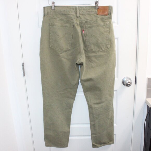Levi's Olive Green Straight Leg Jeans - Picture 3 of 3